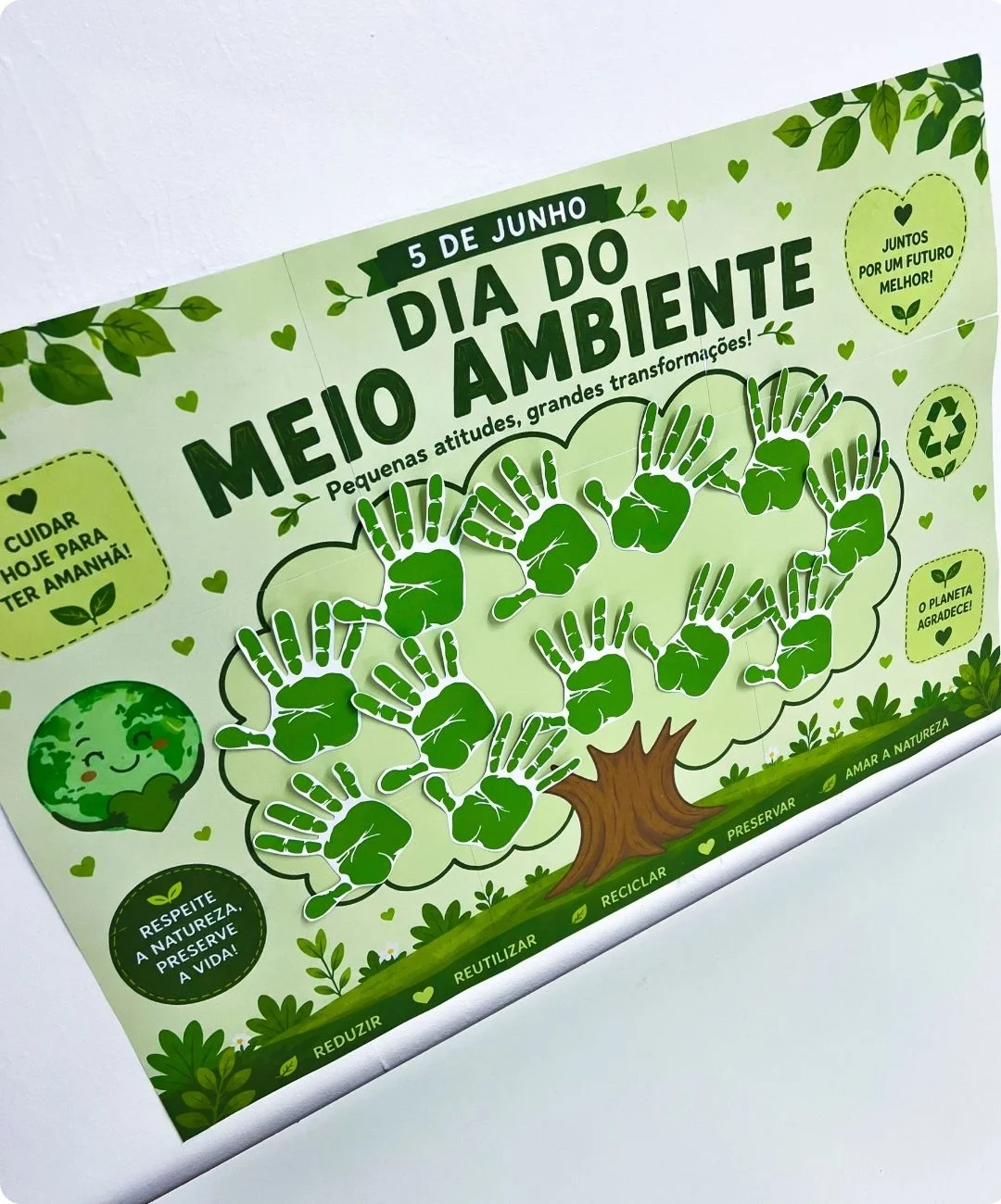 Painel de meio ambiente para imprimir — Infantil e Fundamental — capa do material
