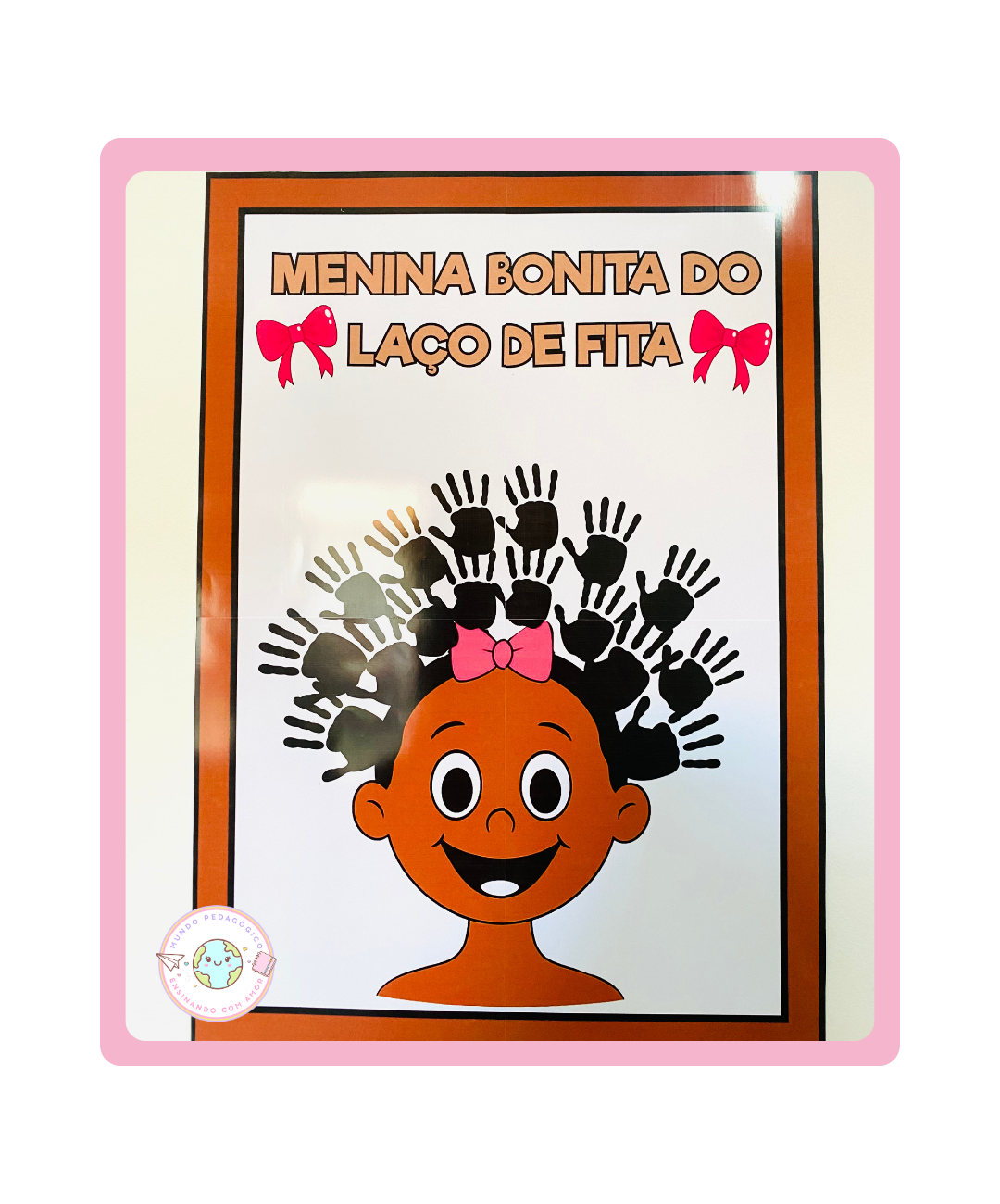 Painel de Menina Bonita do Laço de Fita para imprimir — capa do material