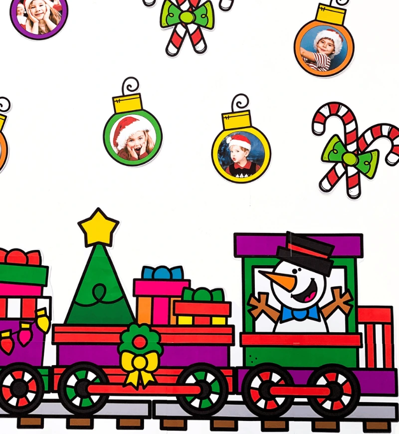 Painel de Natal com Fotos para Educação Infantil e Anos Iniciais — amostra 2: O que acompanha o material