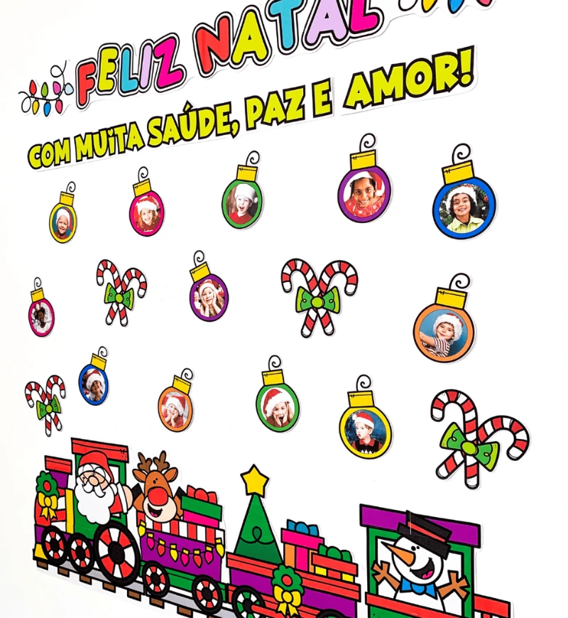 Painel de Natal com Fotos para Educação Infantil e Anos Iniciais — amostra 3: Como usar em sala de aula