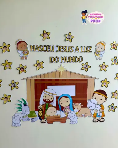 PAINEL DE NATAL COM PRESÉPIO PERSONALIZADO — capa do material