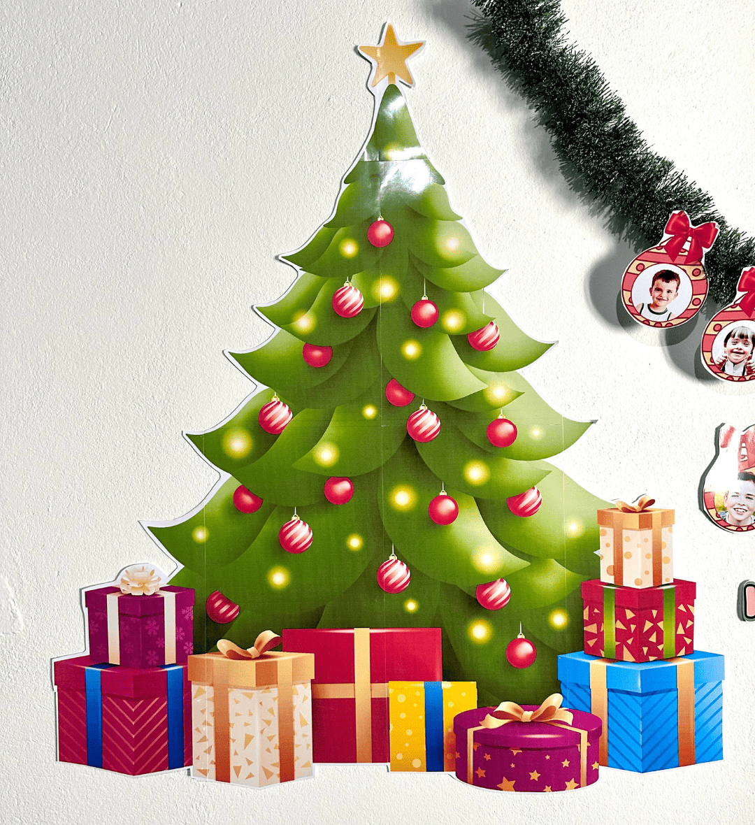 Painel de Natal em Árvore com Elemento Personalizável em PDF — capa do material