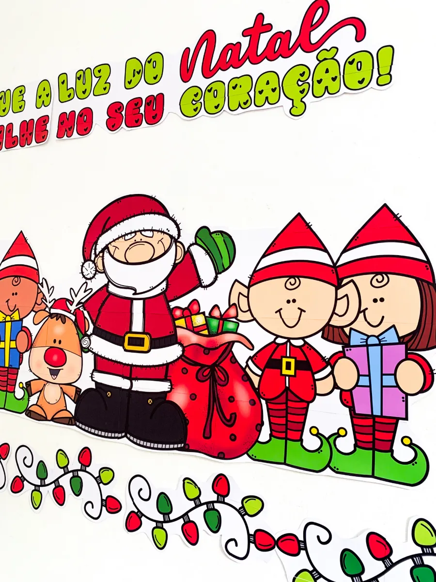 Painel de Natal para Educação Infantil e Anos Iniciais — amostra 1: Este encantador painel de Natal é perfeito para…