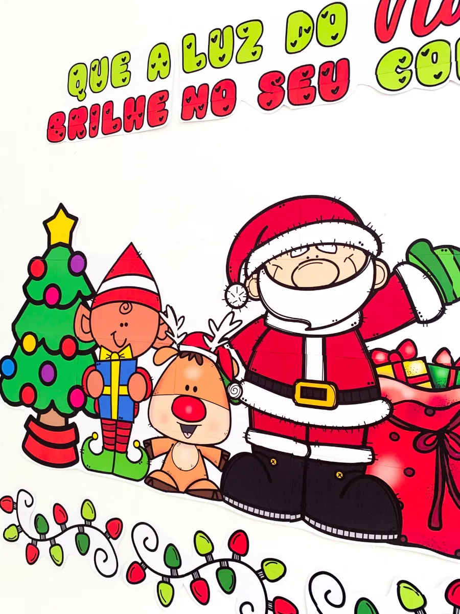 Painel de Natal para Educação Infantil e Anos Iniciais — amostra 2: Este encantador painel de Natal é perfeito para…