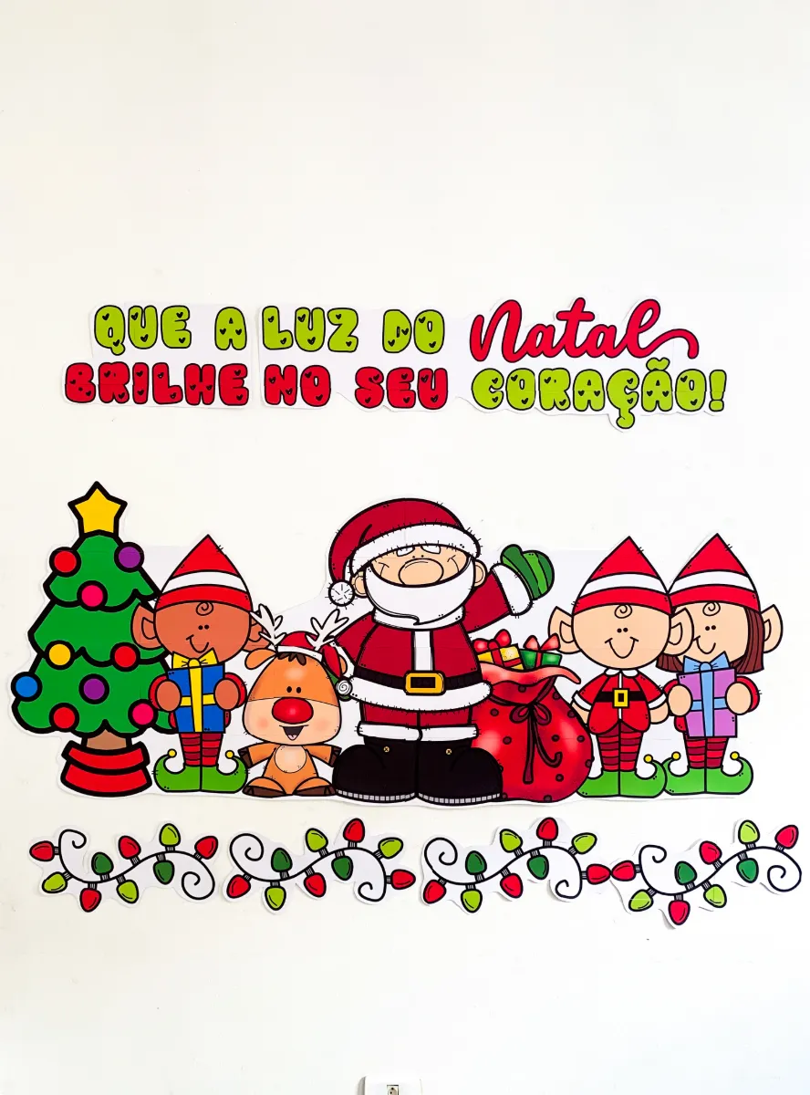 Painel de Natal para Educação Infantil e Anos Iniciais — amostra 3: Este encantador painel de Natal é perfeito para…