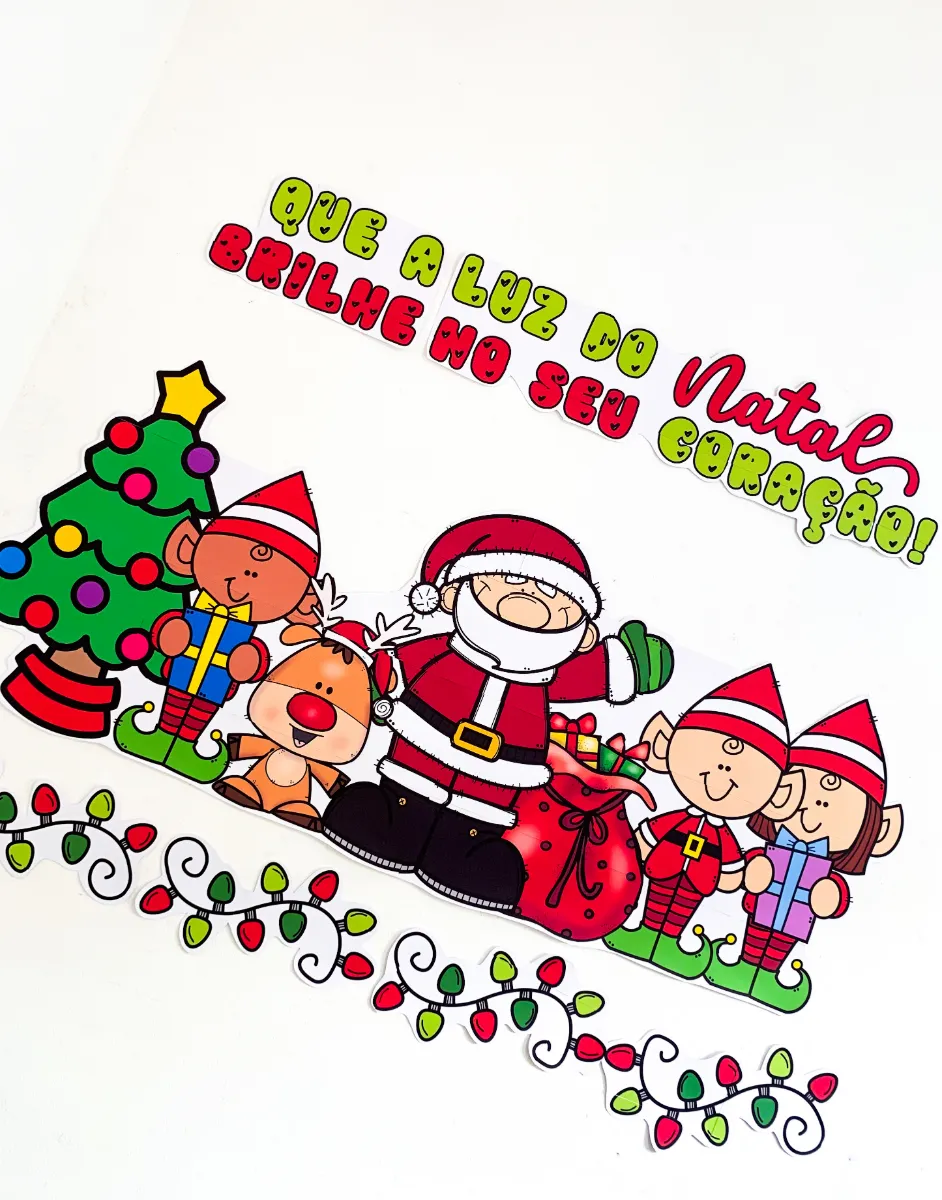 Painel de Natal para Educação Infantil e Anos Iniciais — amostra 4: Este encantador painel de Natal é perfeito para…