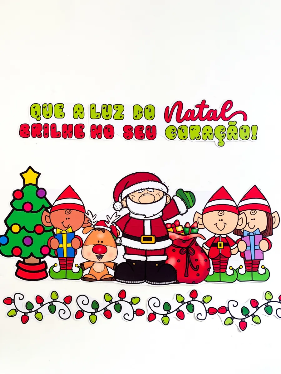 Painel de Natal para Educação Infantil e Anos Iniciais — amostra 5: Este encantador painel de Natal é perfeito para…