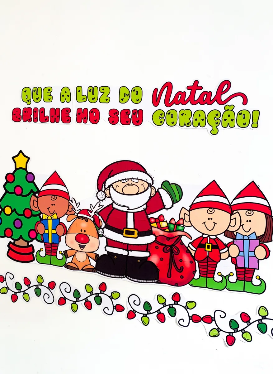 Painel de Natal para Educação Infantil e Anos Iniciais — amostra 6: Este encantador painel de Natal é perfeito para…