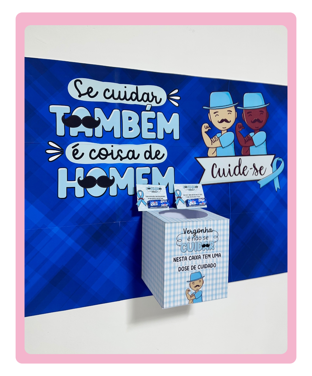 Painel de Novembro Azul para imprimir — amostra 1: Como aplicar o material na escola