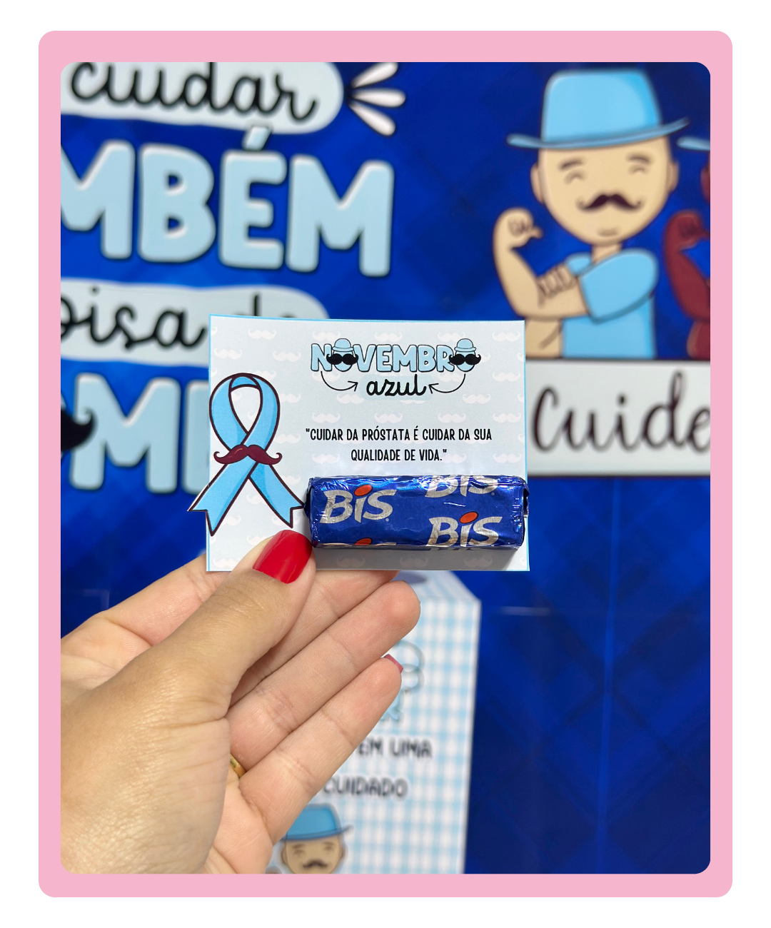 Painel de Novembro Azul para imprimir — amostra 3: Um recurso visual para o Novembro Azul