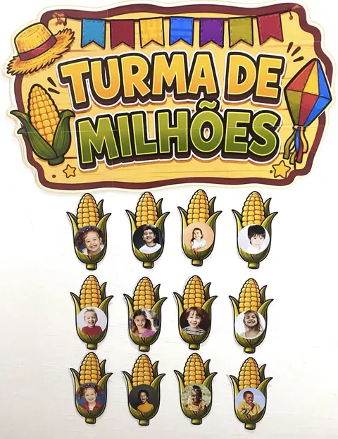Painel de parede turma de milhões — capa do material