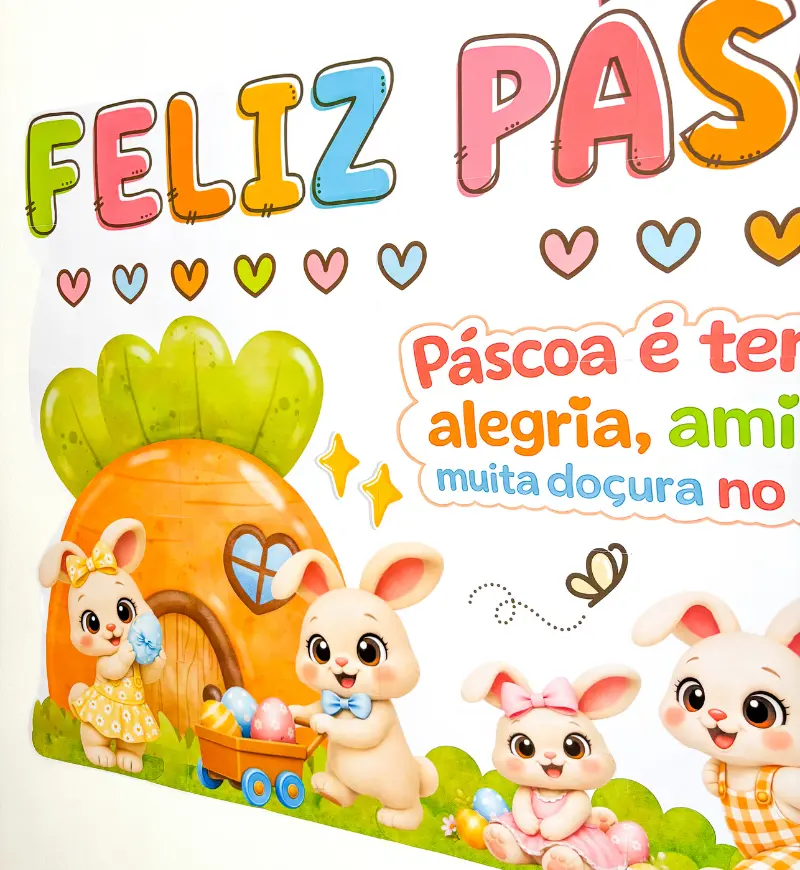 Painel de Páscoa com Coelhos e Casinha de Cenoura em PDF — amostra 4: Para quem é indicado