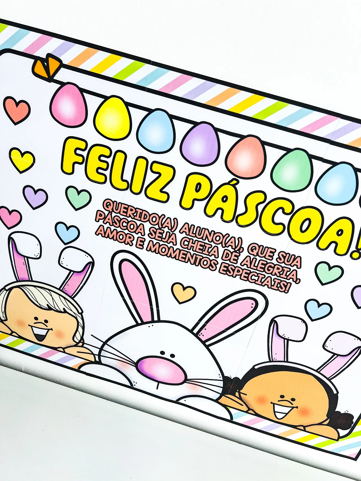 Painel de Páscoa — amostra 4: Um recurso encantador para decorar e alegrar o ambiente escolar durante a Páscoa