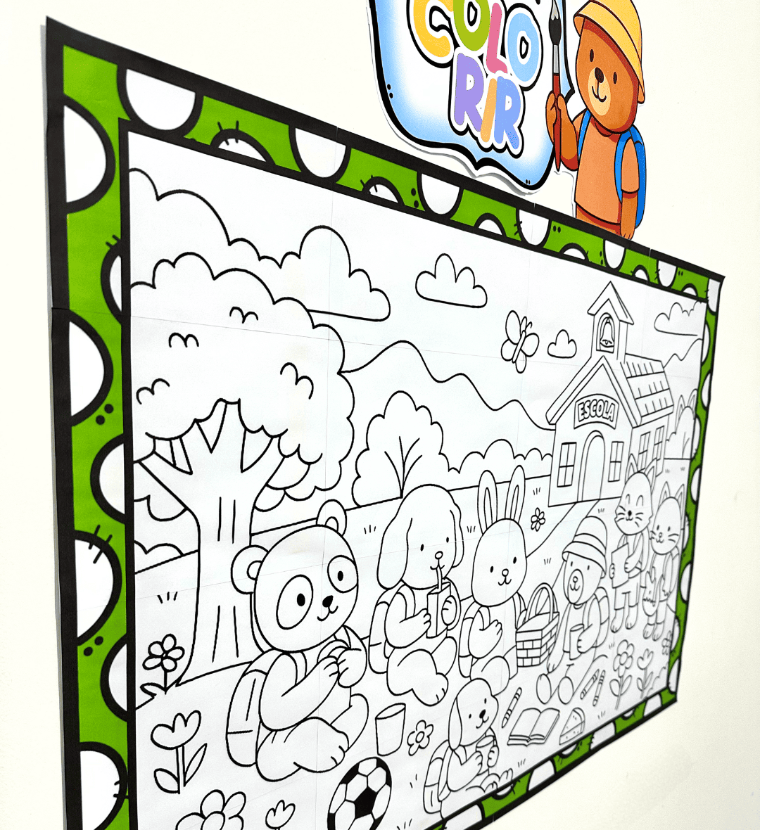Painel de Pintura Coletiva para Volta às Aulas em PDF — amostra 4: Para quem é indicado