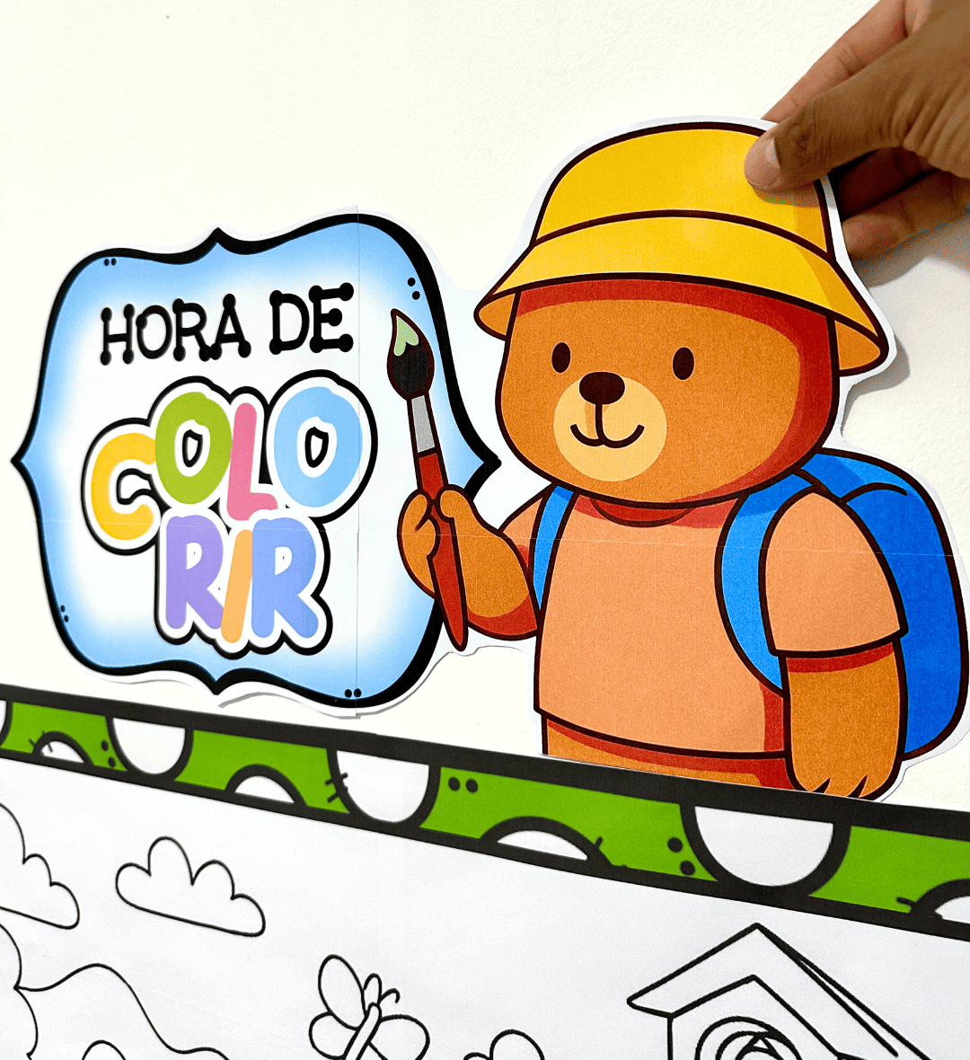 Painel de Pintura Coletiva para Volta às Aulas em PDF — capa do material