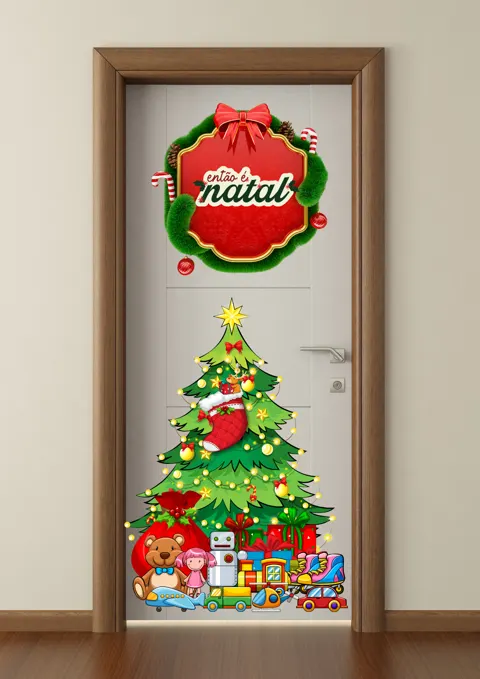 Painel de porta de Natal — capa do material