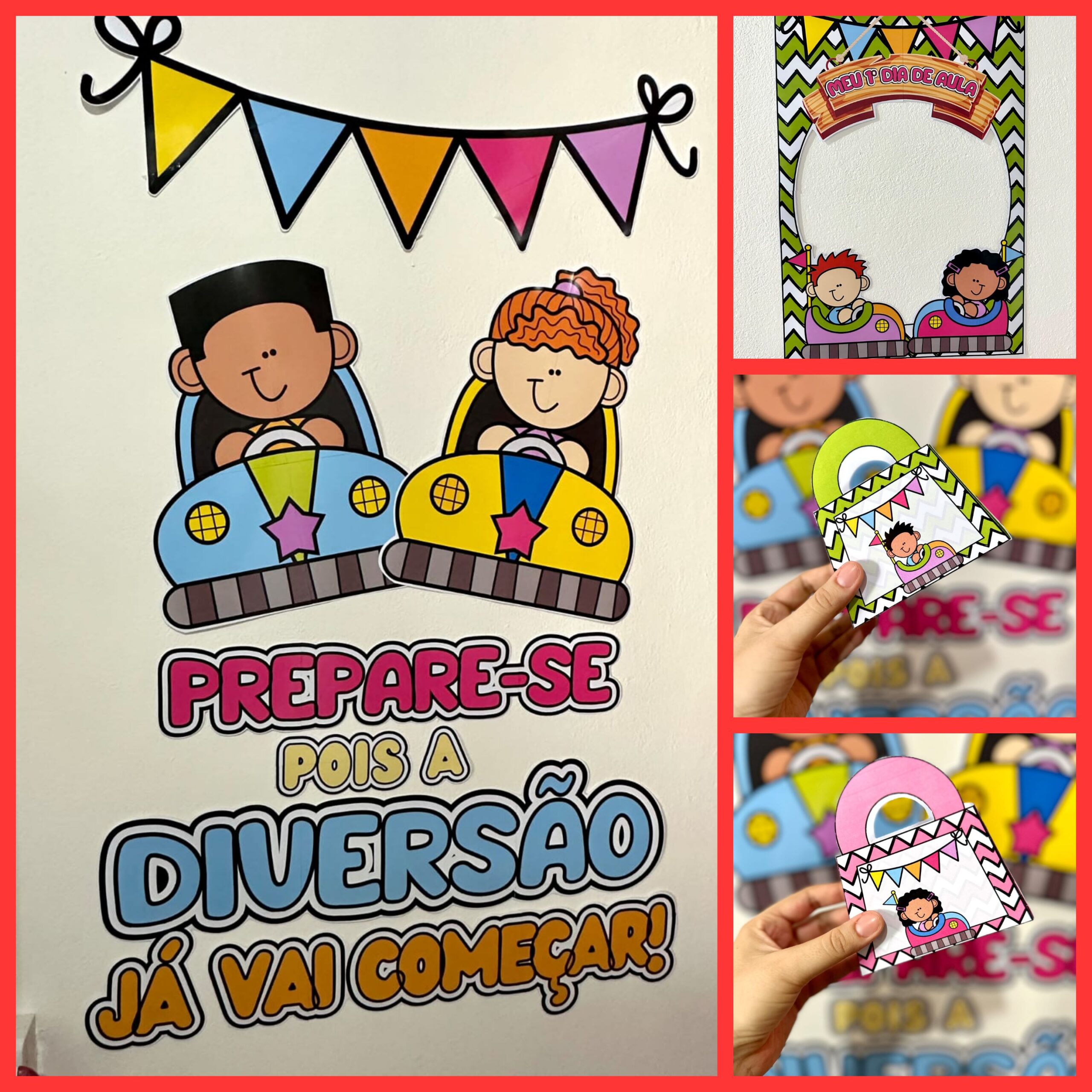 Painel de porta / decoração e lembrancinha volta às aulas: parque de diversões — Atividades para Todas as séries: O arquivo…
