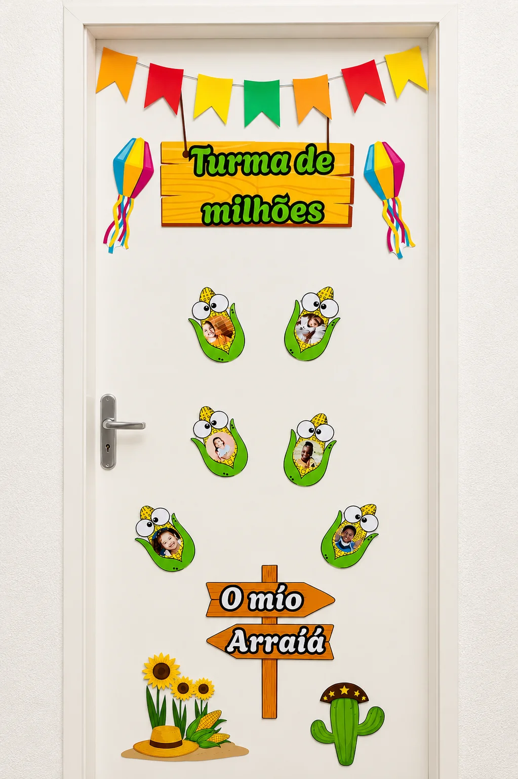 Painel de porta festa junina turma de milhões — amostra 1: 🌽 *Turma de Milhões no Arraiá