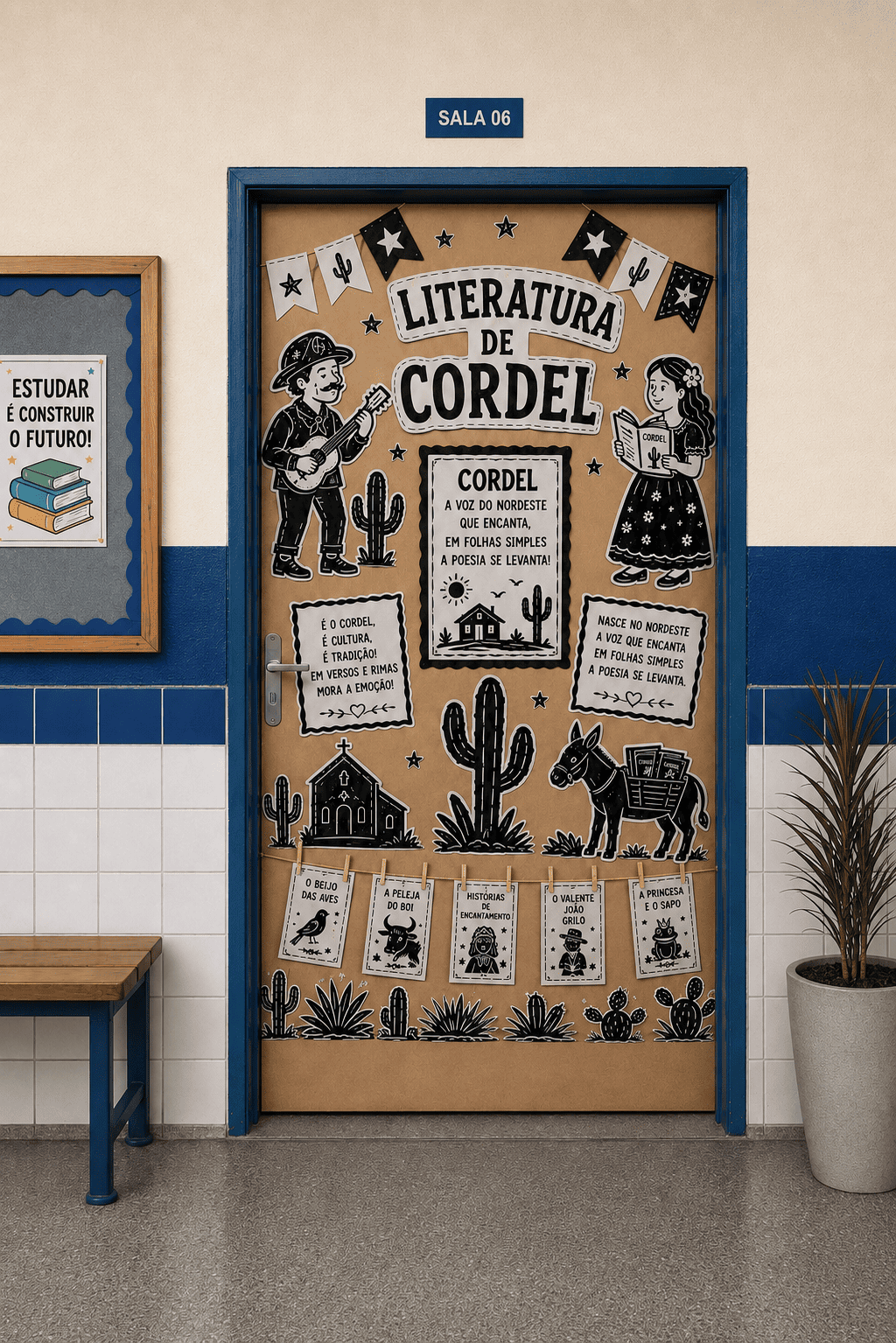 Painel de porta - literatura de cordel – PDF para Imprimir — amostra 2: Formato e entrega Painel de porta - literatura de cordel – PDF para Imprimir — amostra 2: Formato e entrega