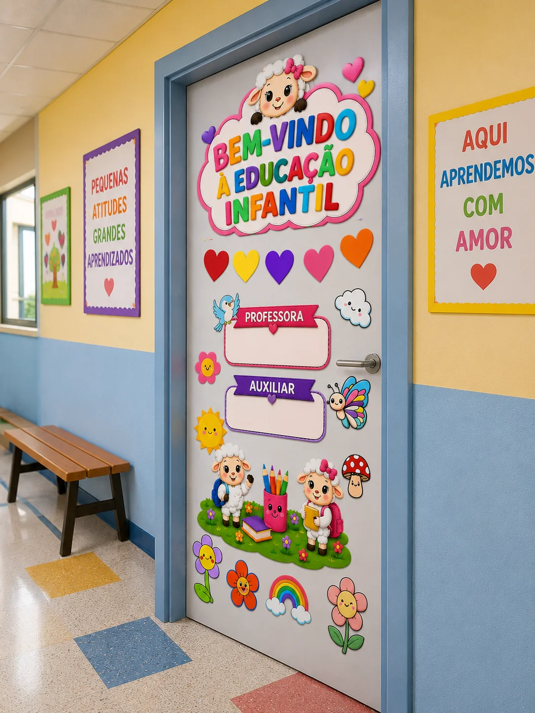 PAINEL DE PORTA – SEJA BEM-VINDO À EDUCAÇÃO INFANTIL — capa do material