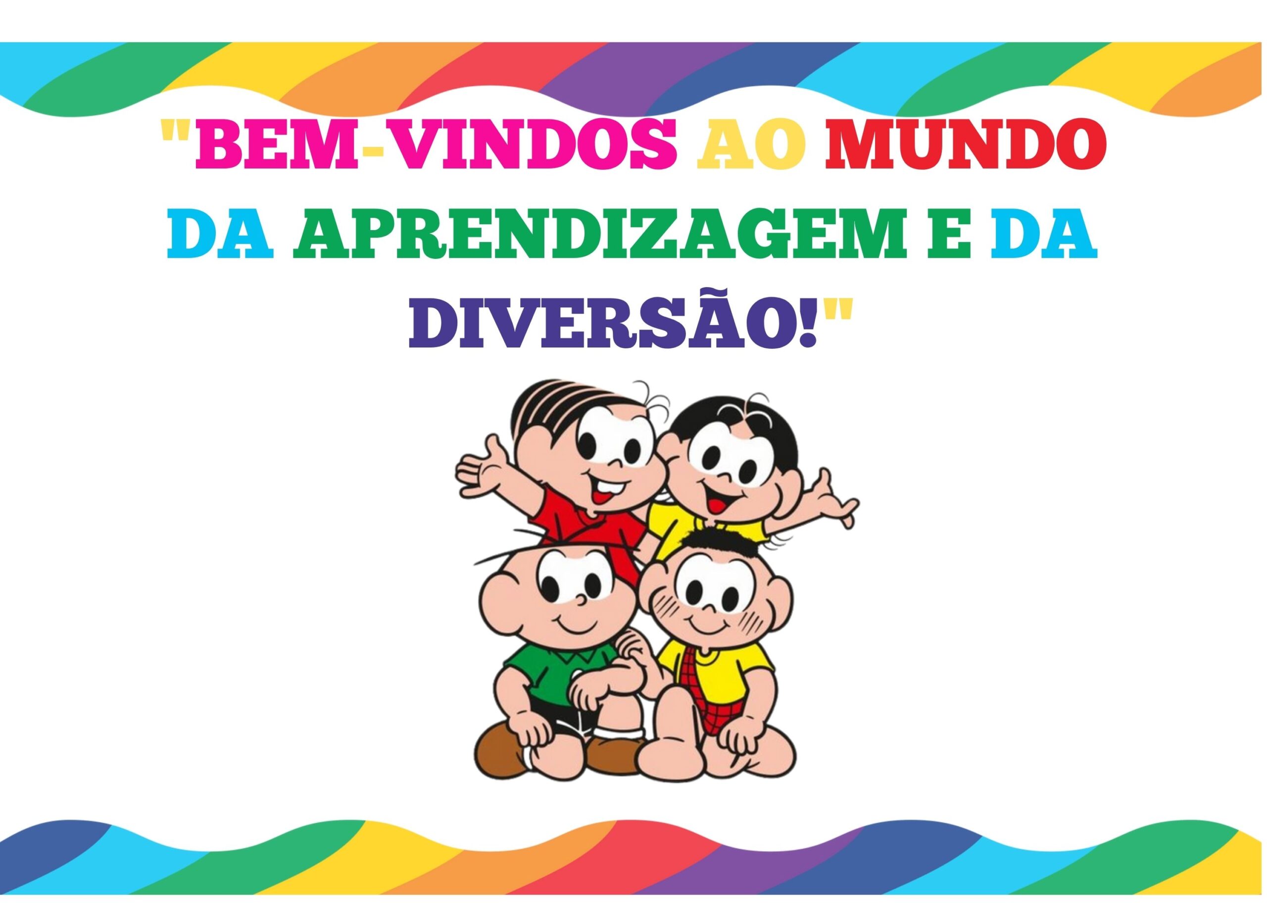 Painel de porta turma da mônica - sejam bem-vindos – PDF para Imprimir — amostra 1: Sobre o PAINEL DE PORTA TURMA DA MÔNICA…