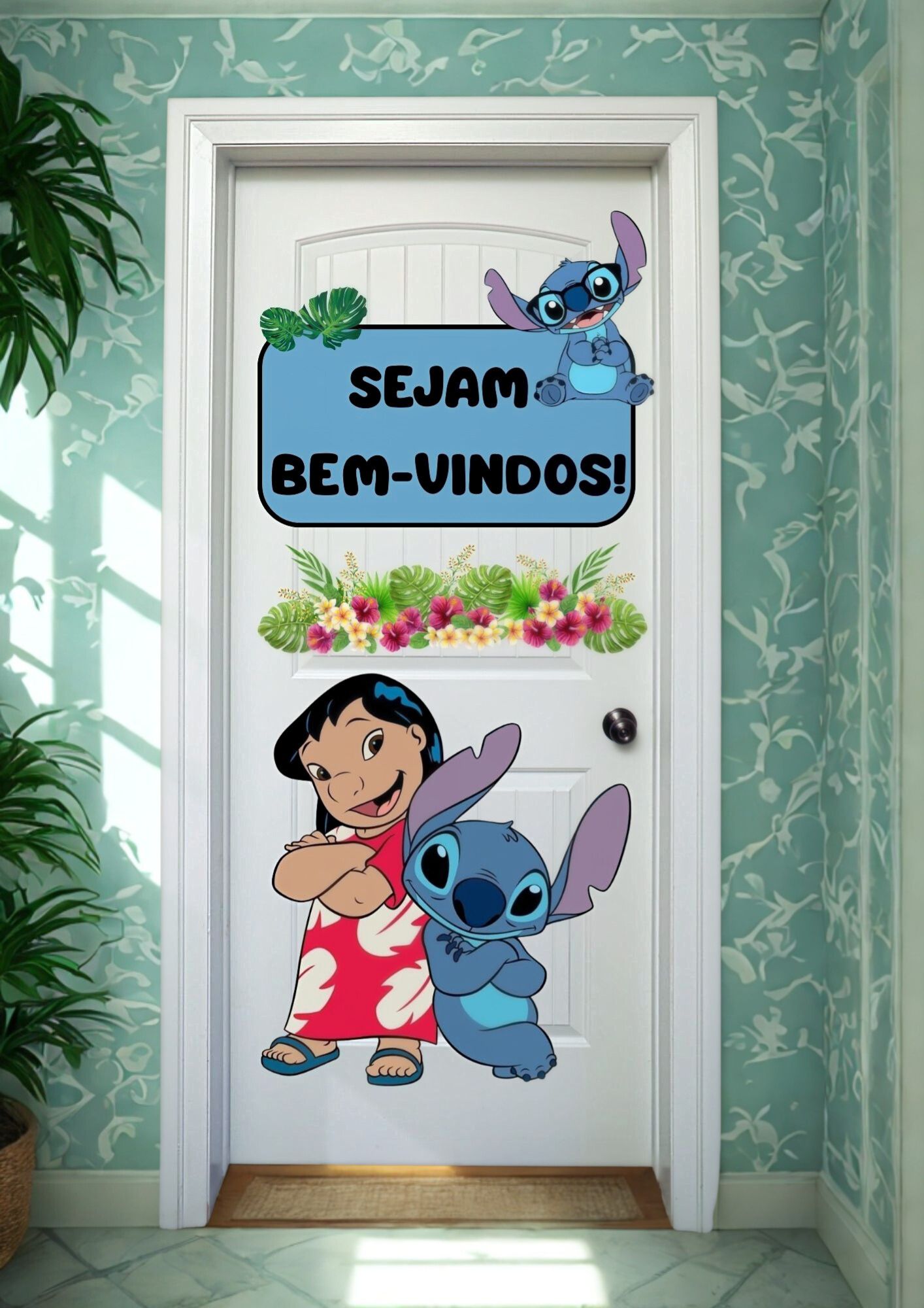 Painel de porta volta às aulas: stitch – Material Pedagógico — capa do material