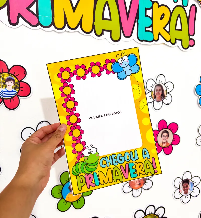 Painel de Primavera com Fotos dos Alunos em PDF para Imprimir — amostra 4: Para quem é indicado