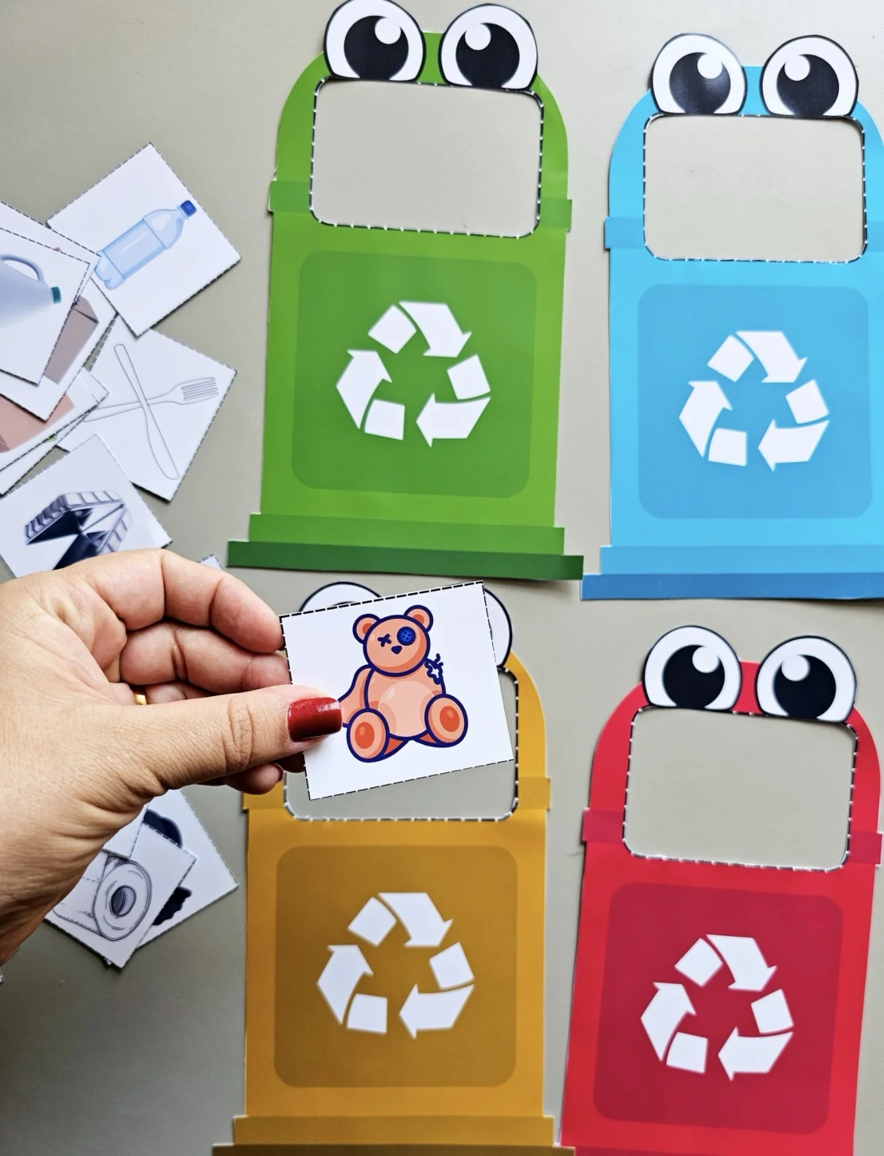 Painel de reciclagem atividade lúdica — amostra 3: ♻️✨ Painel de reciclagem Atividade Lúdica✨♻️ Um recurso educativo e…