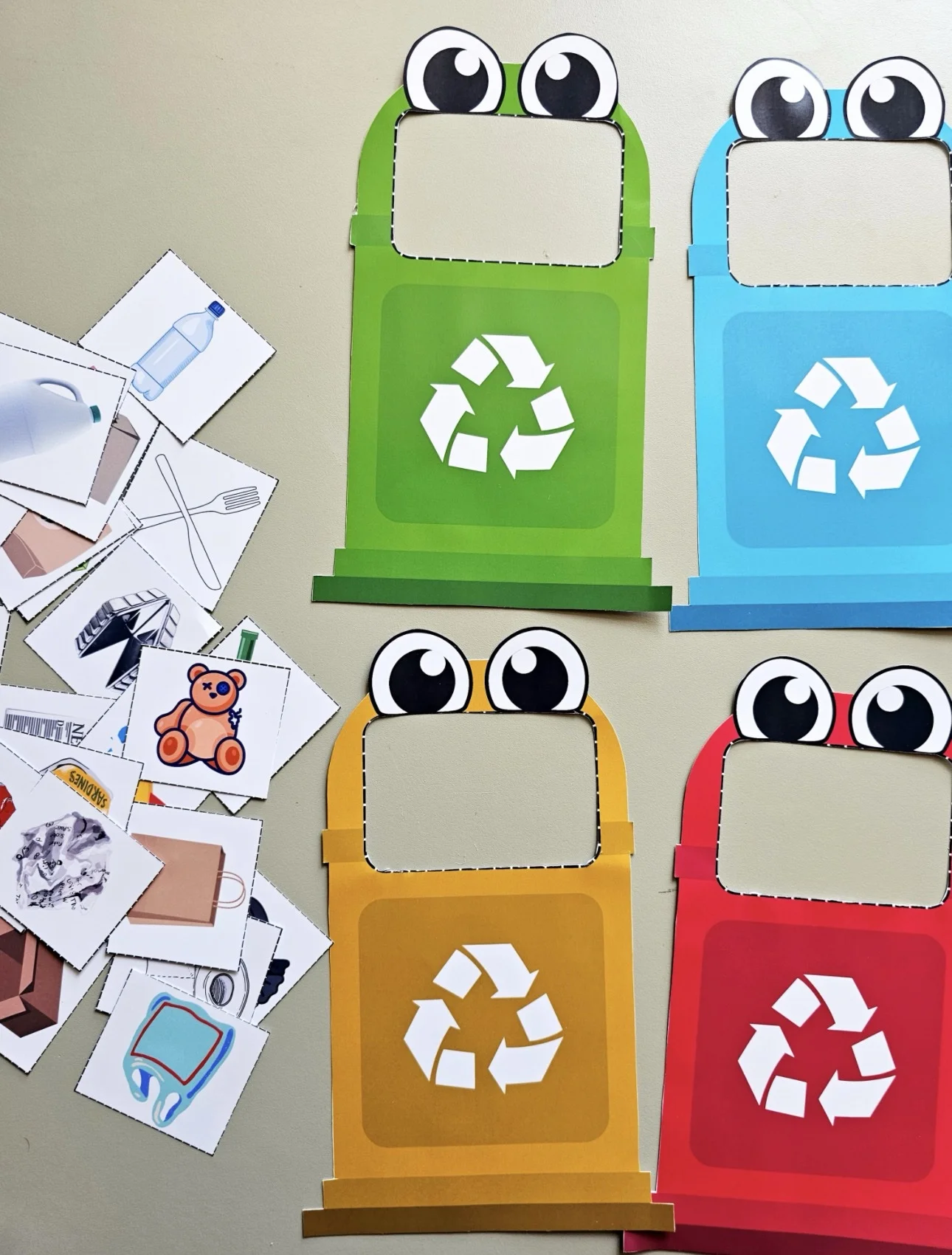 Painel de reciclagem atividade lúdica — amostra 4: ♻️✨ Painel de reciclagem Atividade Lúdica✨♻️ Um recurso educativo e…