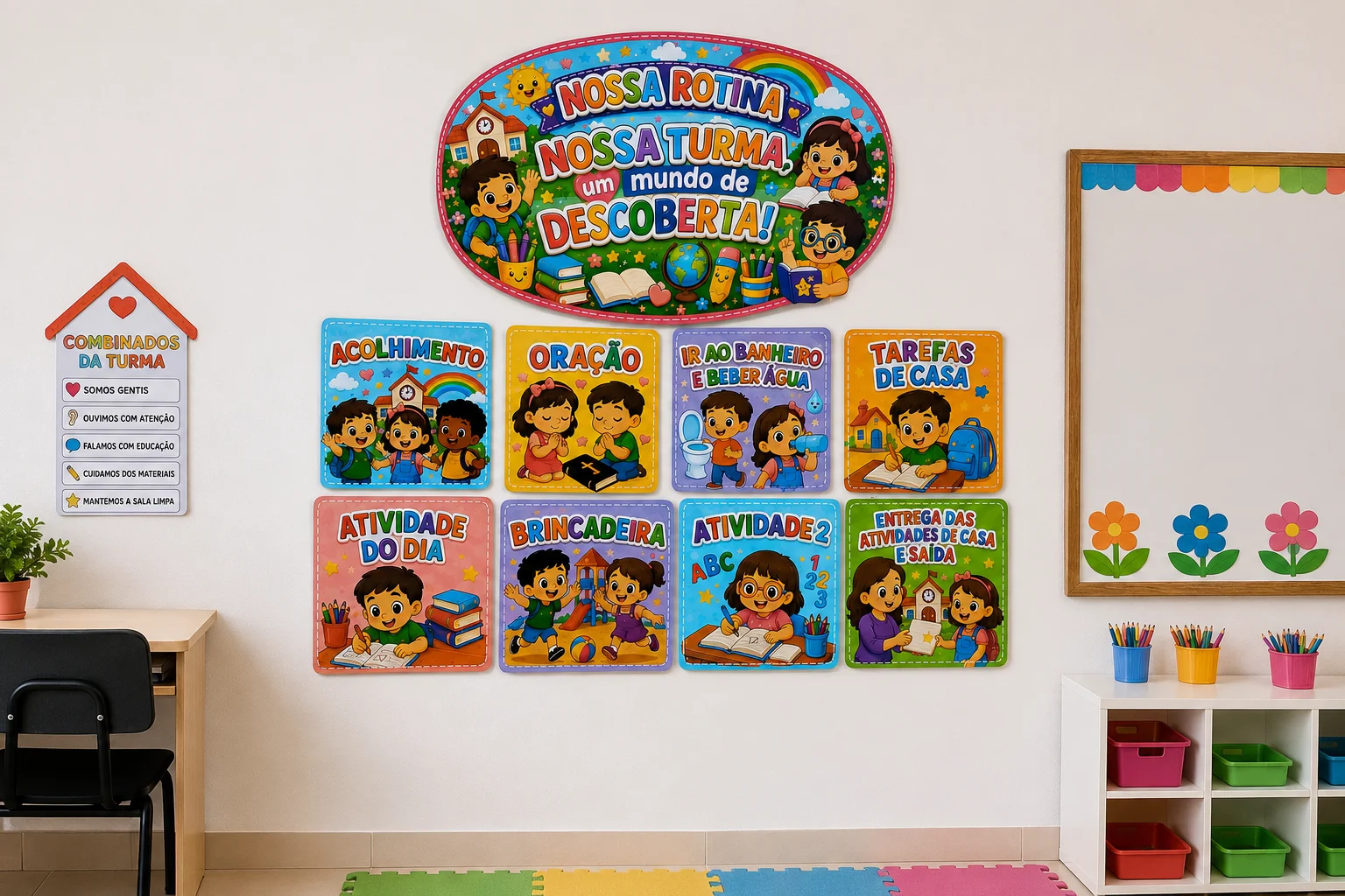 Painel de Rotina Educação Infantil – Nossa Turma — capa do material