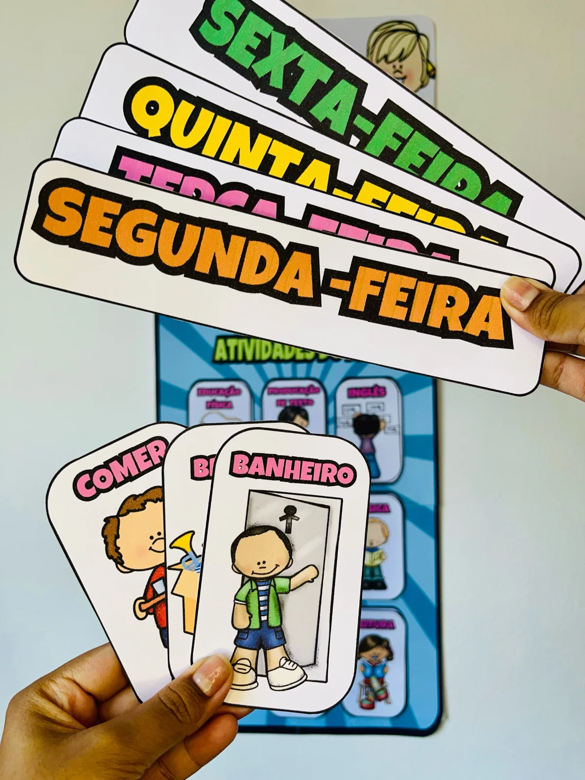 Painel de Rotina Escolar Interativo – Organização e Noção de Tempo — amostra 3: O Painel de Rotina Escolar Interativo é um…