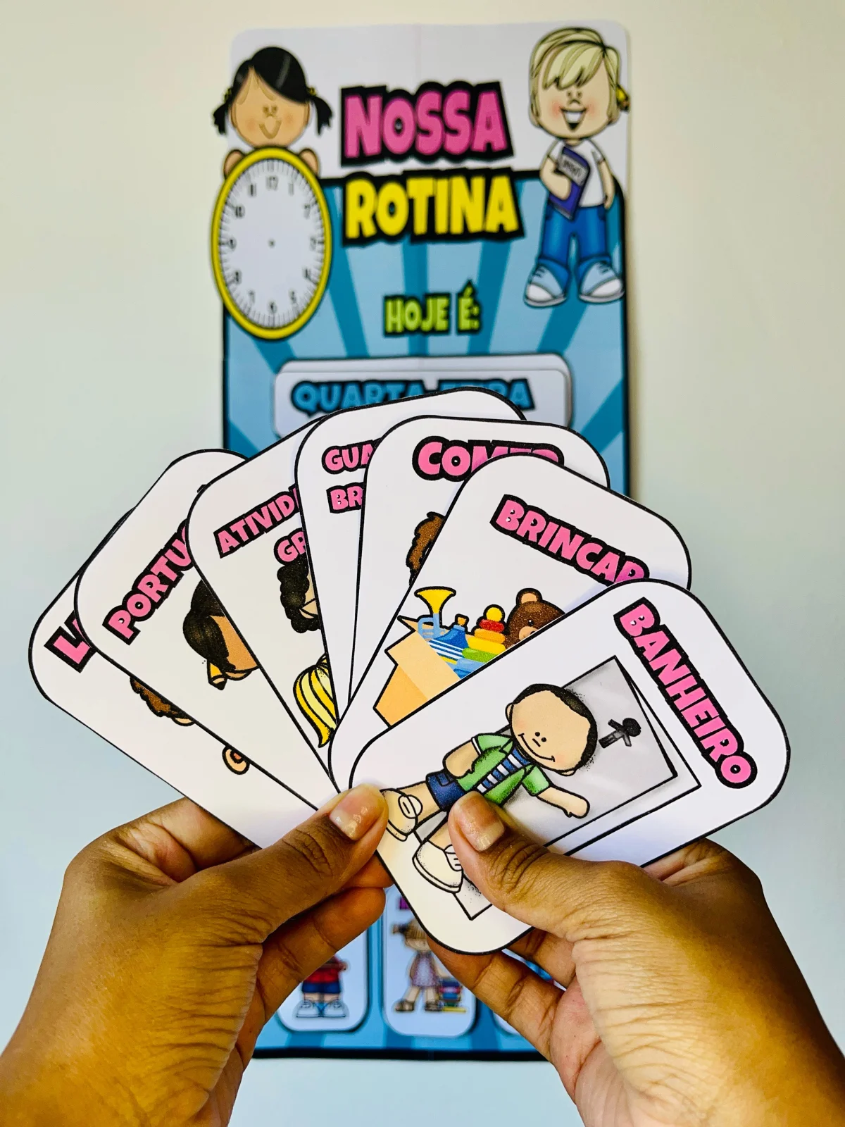 Painel de Rotina Escolar Interativo – Organização e Noção de Tempo — amostra 4: O Painel de Rotina Escolar Interativo é um…