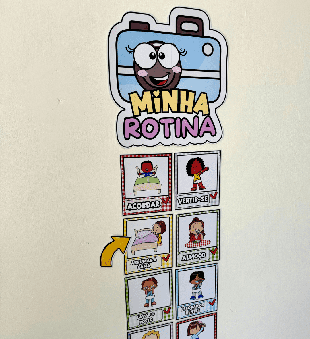 Painel de Rotina Infantil: Minha Rotina em PDF para Imprimir — amostra 4: Para quem é indicado e quais habilidades trabalhar