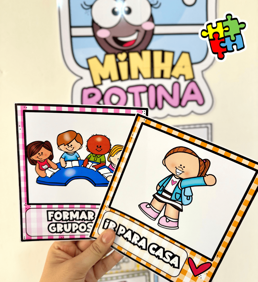 Painel de Rotina Infantil: Minha Rotina em PDF para Imprimir — capa do material