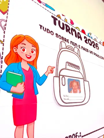 Painel de Turma para Volta às Aulas com Atividade Individual — amostra 5: Painel de Turma 2026 + atividade Eu Sou Assim Painel de Turma para Volta às Aulas com Atividade Individual — amostra 5: Painel de Turma 2026 + atividade Eu Sou Assim