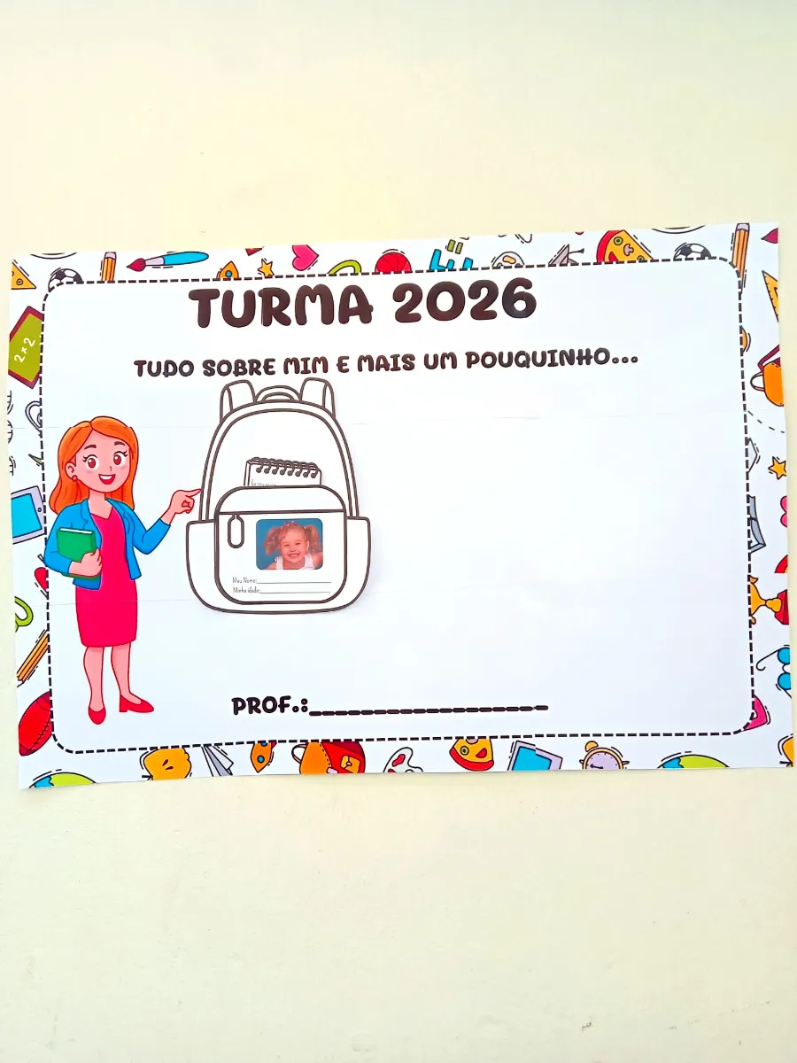 Painel de Turma para Volta às Aulas com Atividade Individual — Atividades para Educação Infantil: Painel de Turma 2026 +…