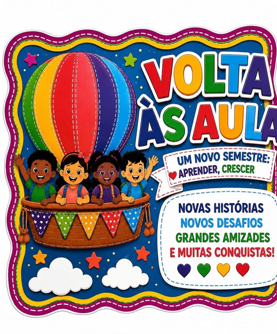 Painel de volta às aulas para imprimir – anos iniciais — amostra 2: Como aplicar na sala de aula