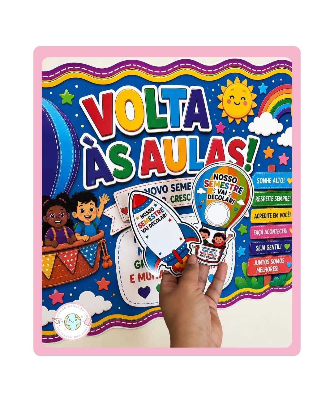 Painel de volta às aulas para imprimir – anos iniciais — capa do material