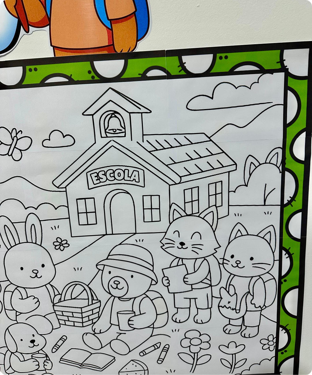 Painel de volta às aulas para imprimir – Infantil e Anos Iniciais — amostra 3: O que vem no PDF
