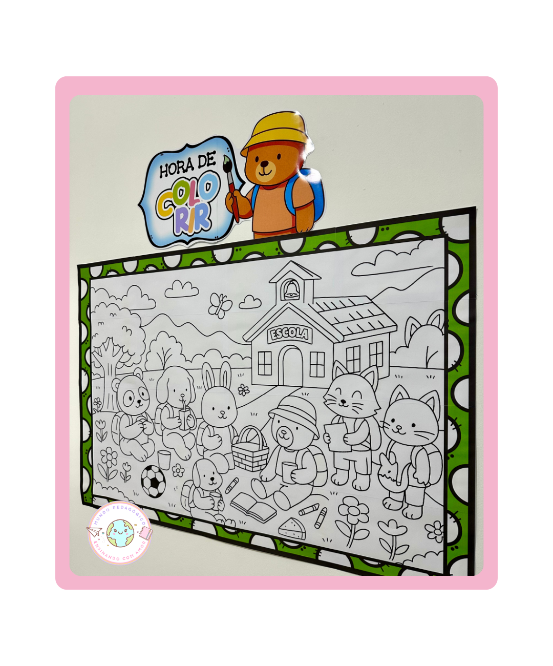Painel de volta às aulas para imprimir – Infantil e Anos Iniciais — Atividades para Educação Infantil: Organize uma pintura…