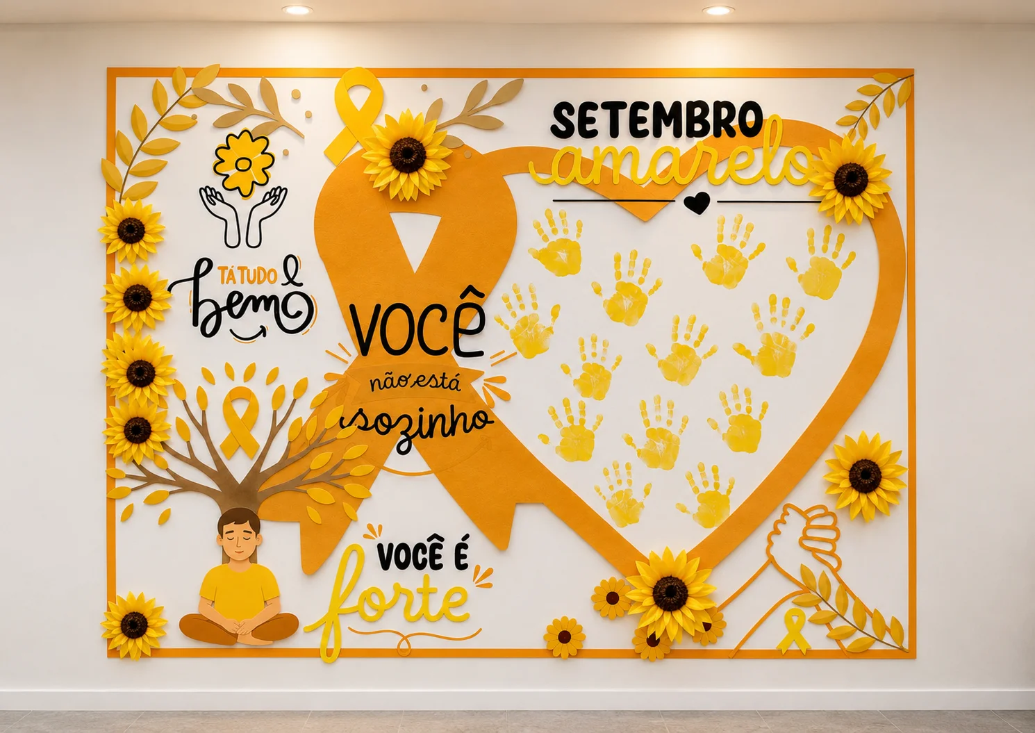 PAINEL / DECORAÇÃO COLABORATIVO: SETEMBRO AMARELO — capa do material
