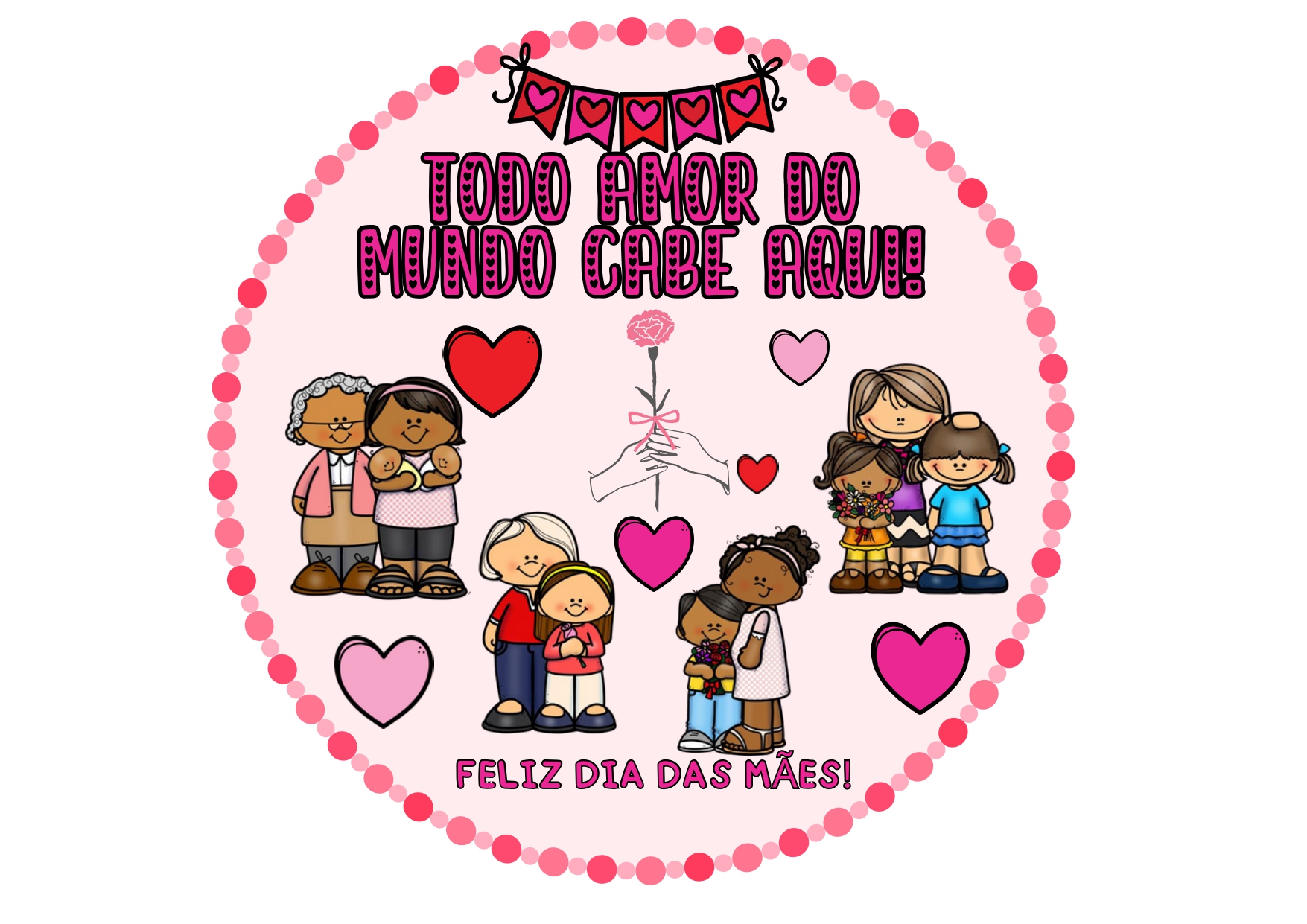 Painel decoração dia das mães – PDF para Imprimir — Datas comemorativas para Todas as séries: PAINEL DECORAÇÃO DIA DAS MÃES…