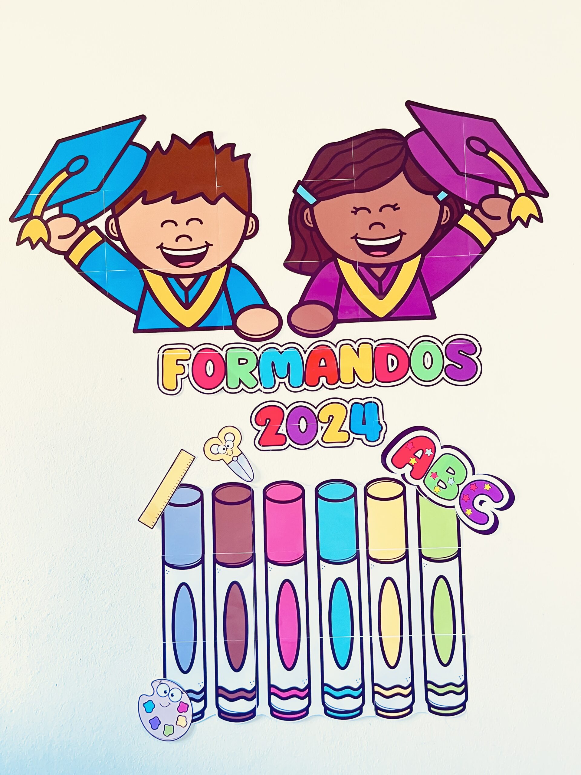 Painel / decoração: formatura abc – PDF para Imprimir — amostra 1: O que vem no material