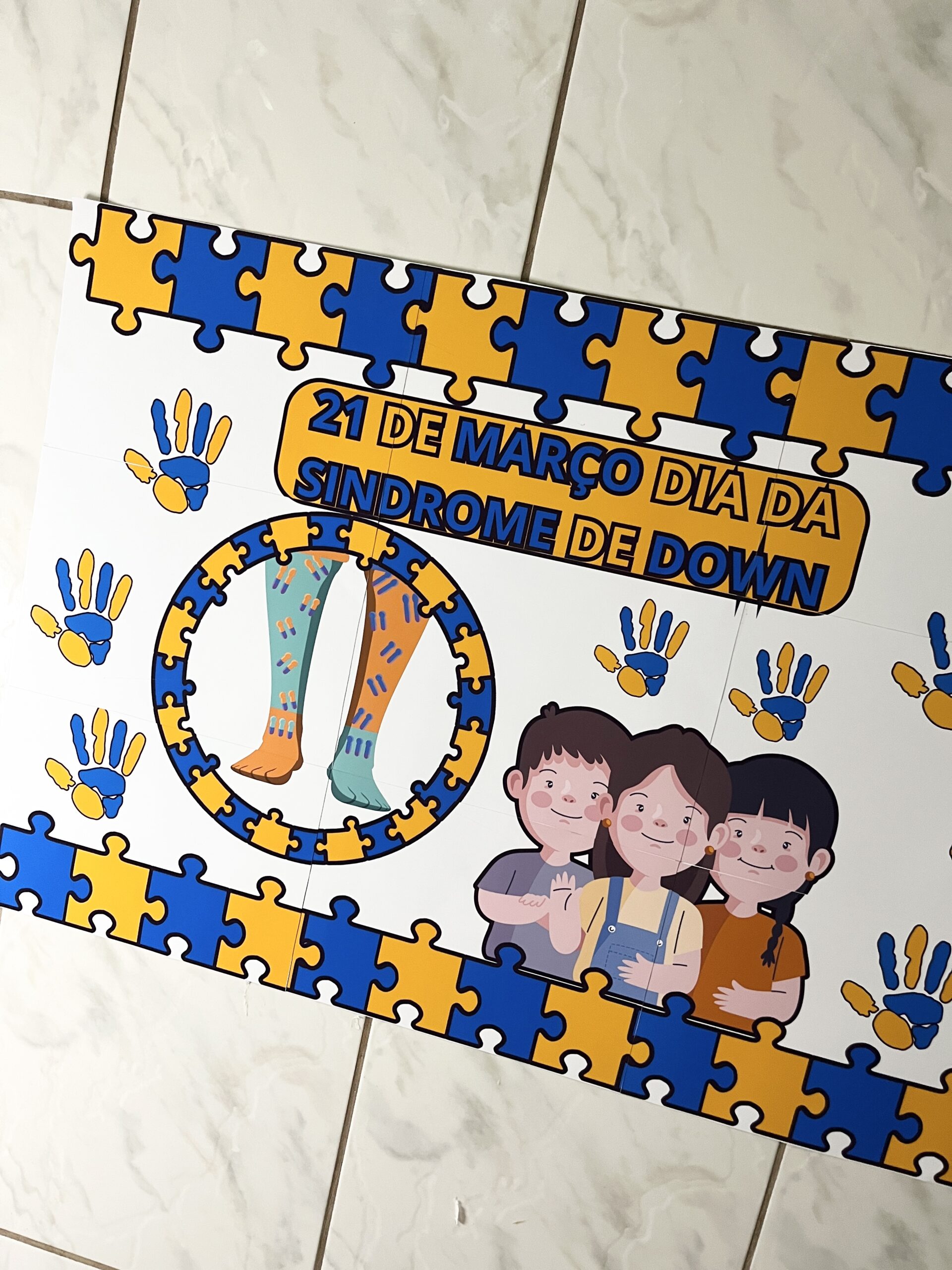 Painel - decoração: síndrome de down – Material Pedagógico — amostra 2: O Painel Especial do Dia da Síndrome de Down é a…