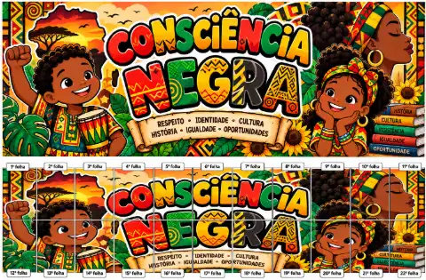 PAINEL DECORATIVO CONSCIÊNCIA NEGRA — amostra 1: O que é