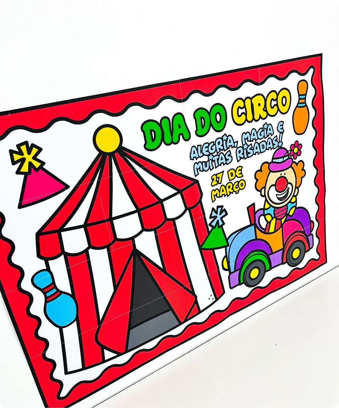 Painel decorativo de circo para imprimir | Educação Infantil — amostra 3: O que você recebe