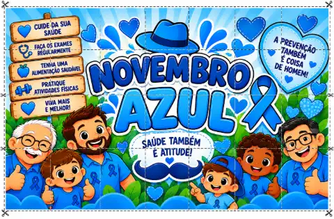 PAINEL DECORATIVO DE CONSIENTIZAÇÃO NOVEMBRO AZUL — amostra 1: O que é