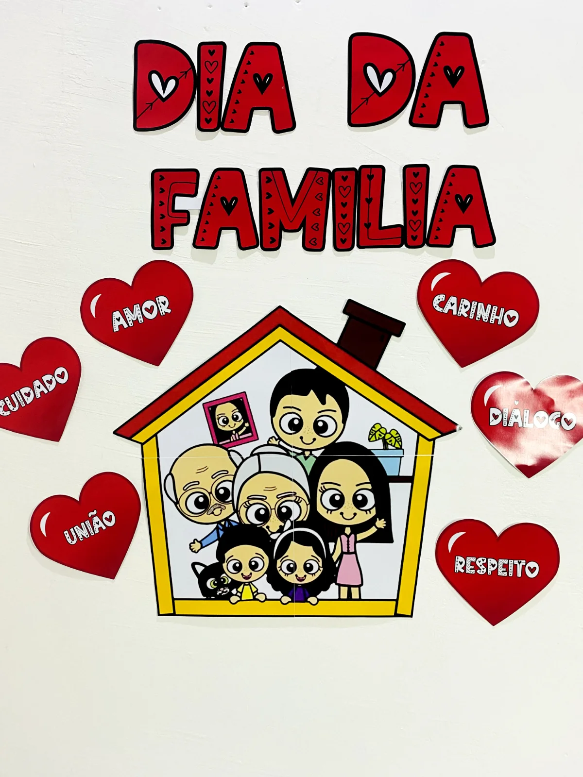 Painel Decorativo Dia da Família - Amor de família — Datas comemorativas para Educação Infantil: Painel Dia da Família ❤️…