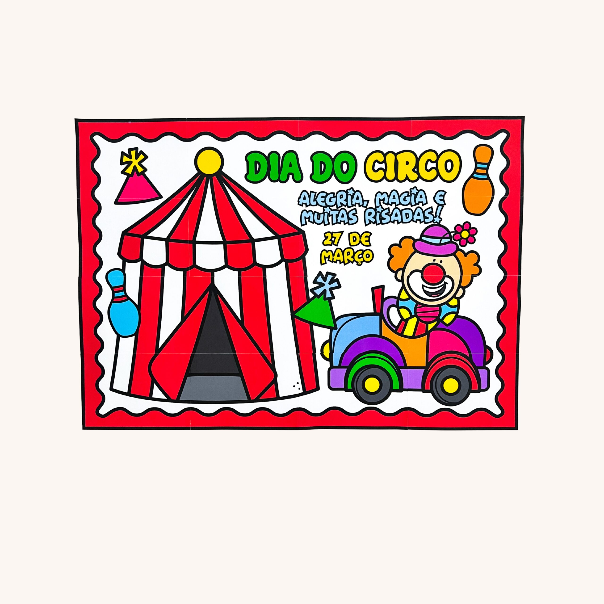 Painel decorativo: dia do circo – PDF para Imprimir — capa do material