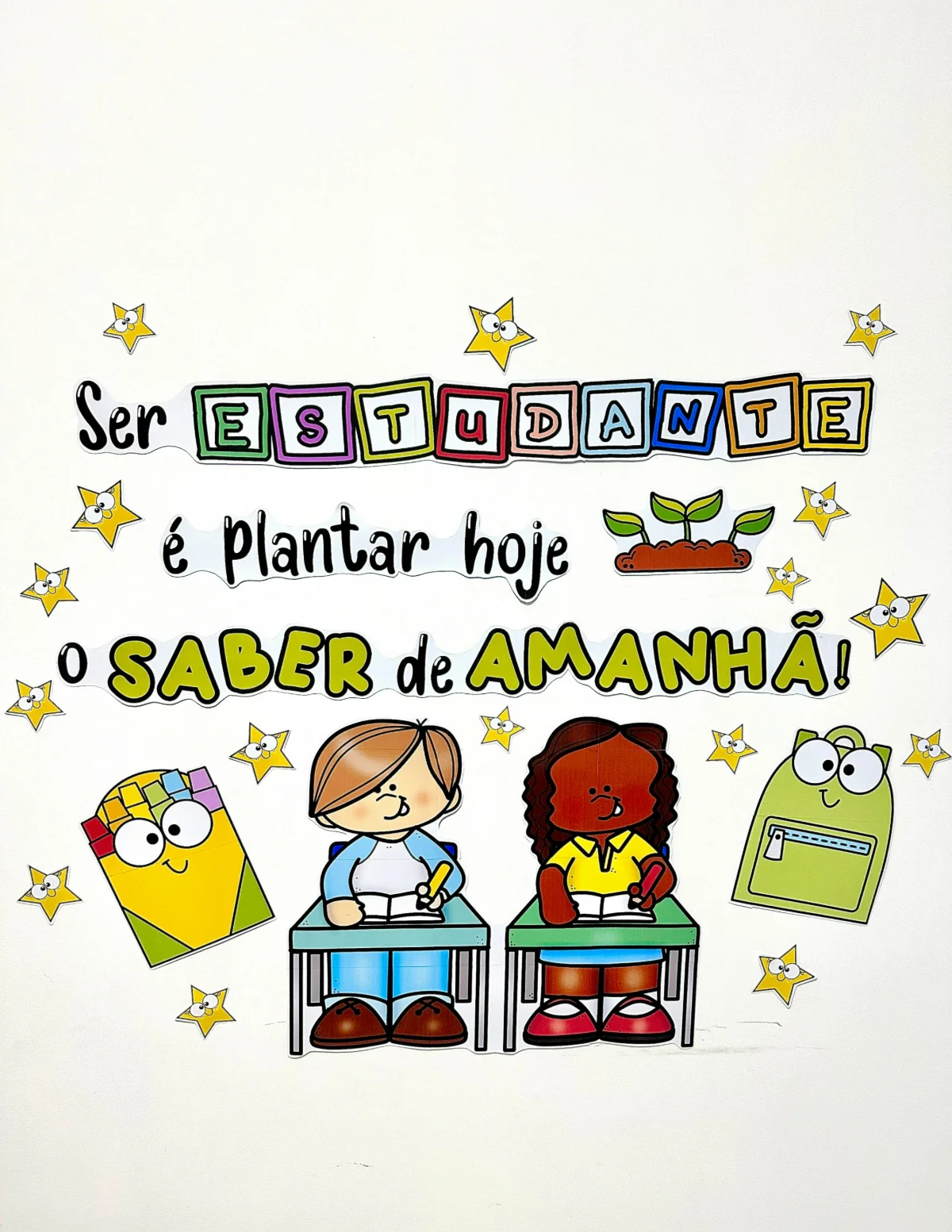 Painel Decorativo – Dia do Estudante – PDF para Imprimir — Alfabetização para Educação Infantil: Deixe a comemoração do Dia…